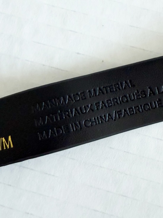 Anthropologie Black Wrap Belt with Silver Buckle - Picture 6 of 8